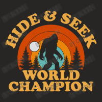 Bigfoot Hide And Seek Champion Ladies Fitted T-shirt | Artistshot