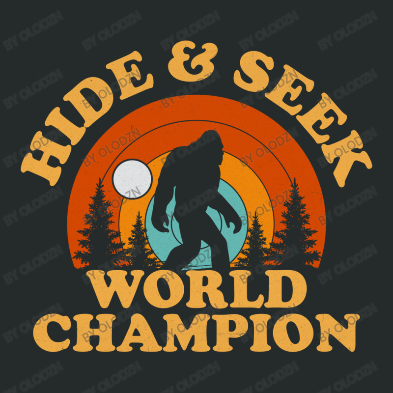 Bigfoot Hide And Seek Champion Women's Triblend Scoop T-shirt by Olodzn | Artistshot