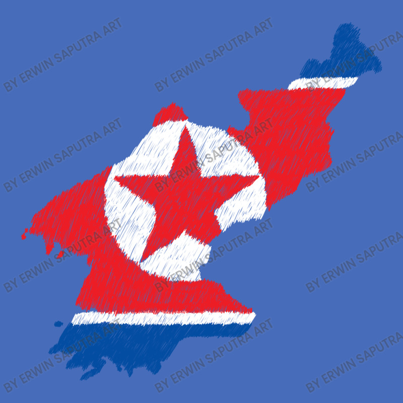 North Korea Map Flag Drawing Line Art Basic Youth T-shirt | Artistshot