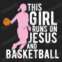 This Girl Runs On Jesus And Basketball Christian Girls Players Cute Gi Basic Youth T-shirt | Artistshot