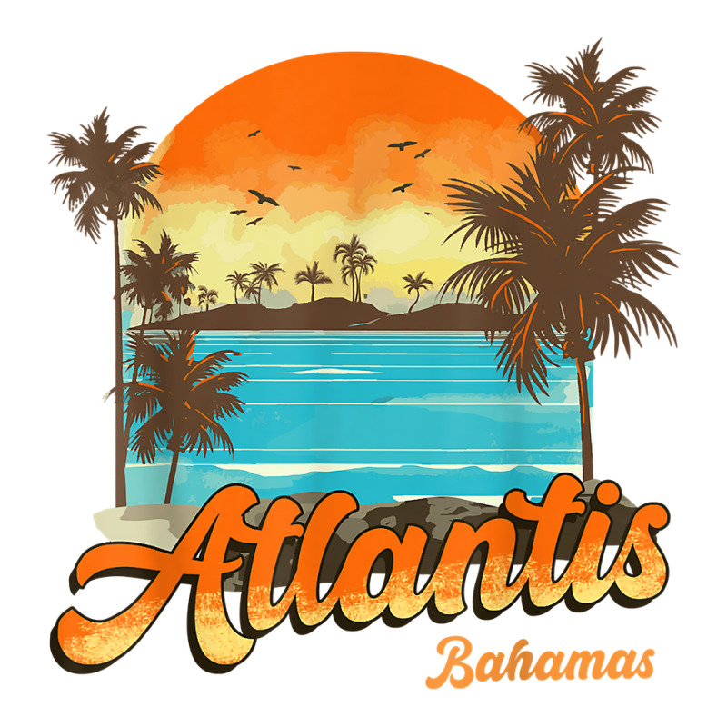 Atlantis Bahamas Beach Summer Vacation Palm Sunset T Shirt Raglan Crop Top by lissuttie | Artistshot