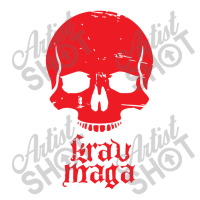 Distressed Krav Maga Skull Raglan Crop Top | Artistshot