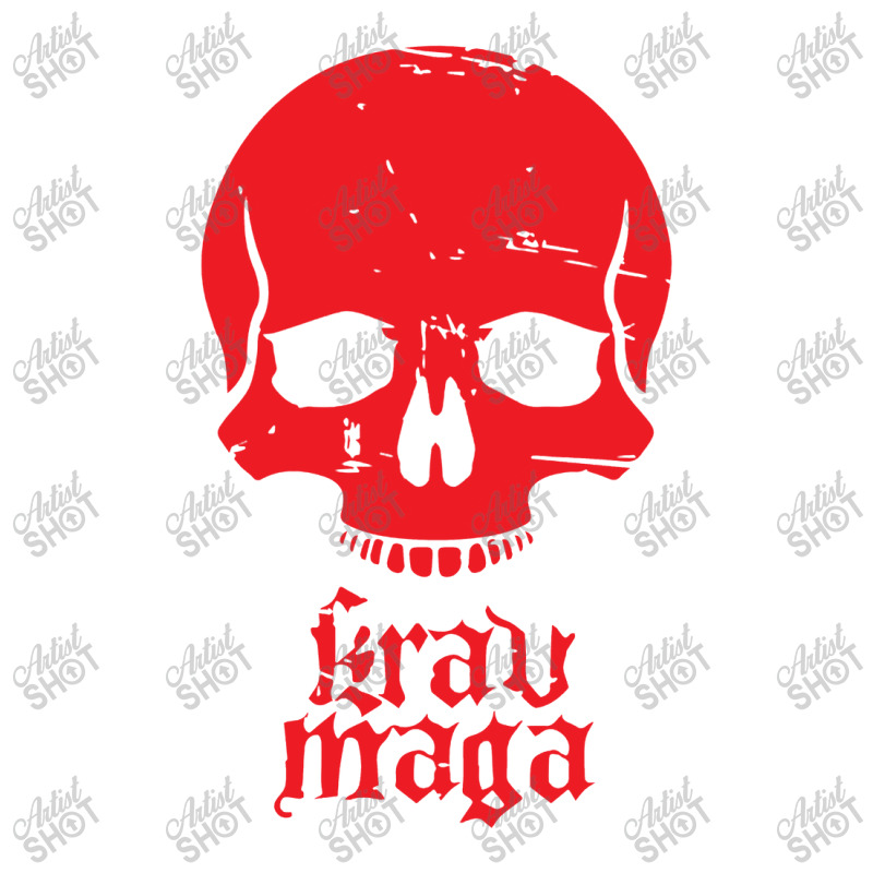 Distressed Krav Maga Skull Raglan Crop Top by gunungduwure | Artistshot