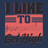 I Like To Get High Music Notes Opera Singer Choir  Ladies Denim Jacket | Artistshot