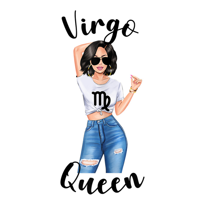 Womens Virgo Queen Mom Zodiac Astrology Birthday Symbol Sign T Shirt Raglan Crop Top by belenfinl | Artistshot