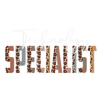 Leopard Technology Specialist Funny Job Title School Worker T Shirt Raglan Crop Top | Artistshot