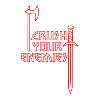 Crushs Your Enemies Merch Raglan Crop Top | Artistshot