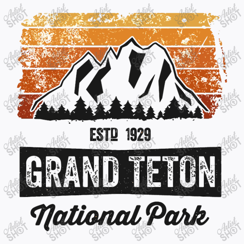 Vintage Grand Teton National Park T Shirt Established 1929 T-shirt | Artistshot