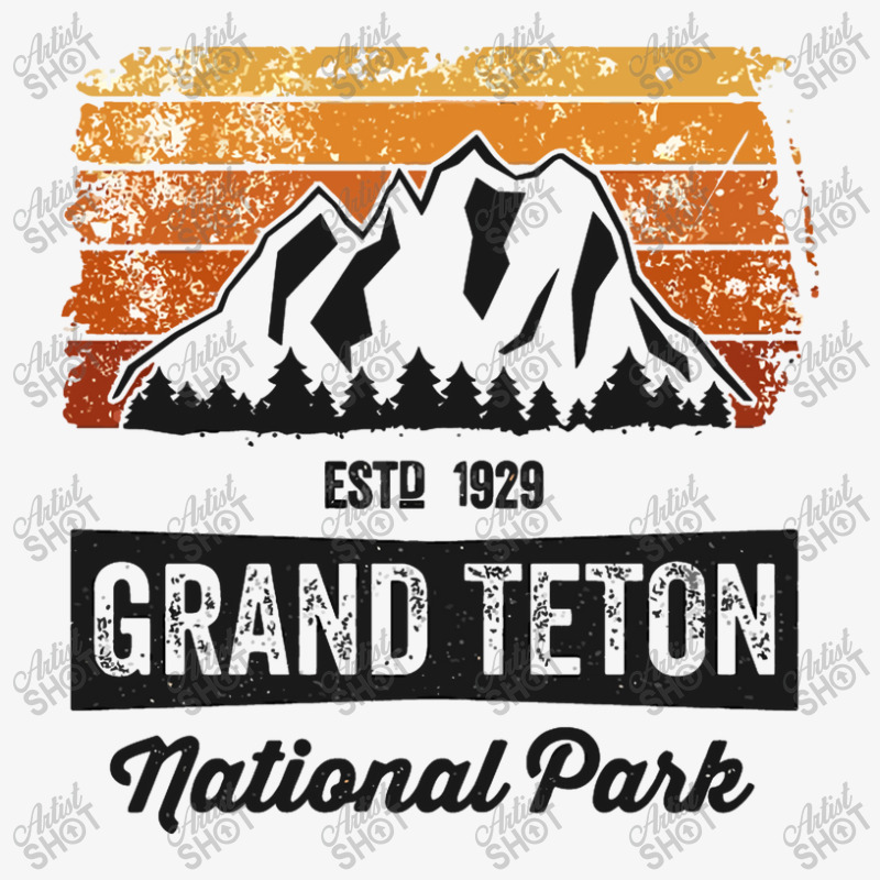 Vintage Grand Teton National Park T Shirt Established 1929 Champion Hoodie | Artistshot