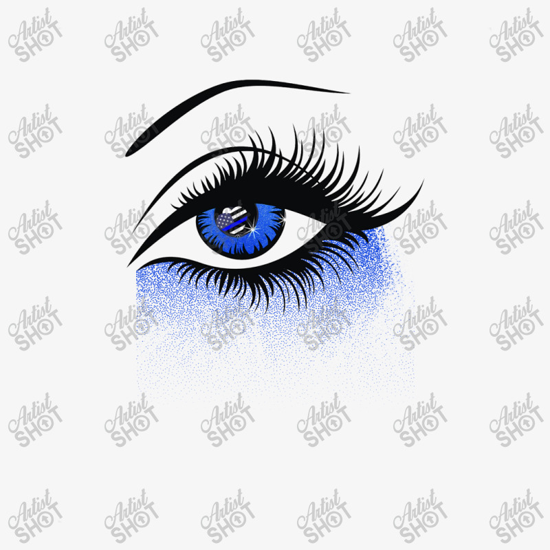 Black The Blue Eyes Cute Ladies Fitted T-Shirt by hoainv | Artistshot