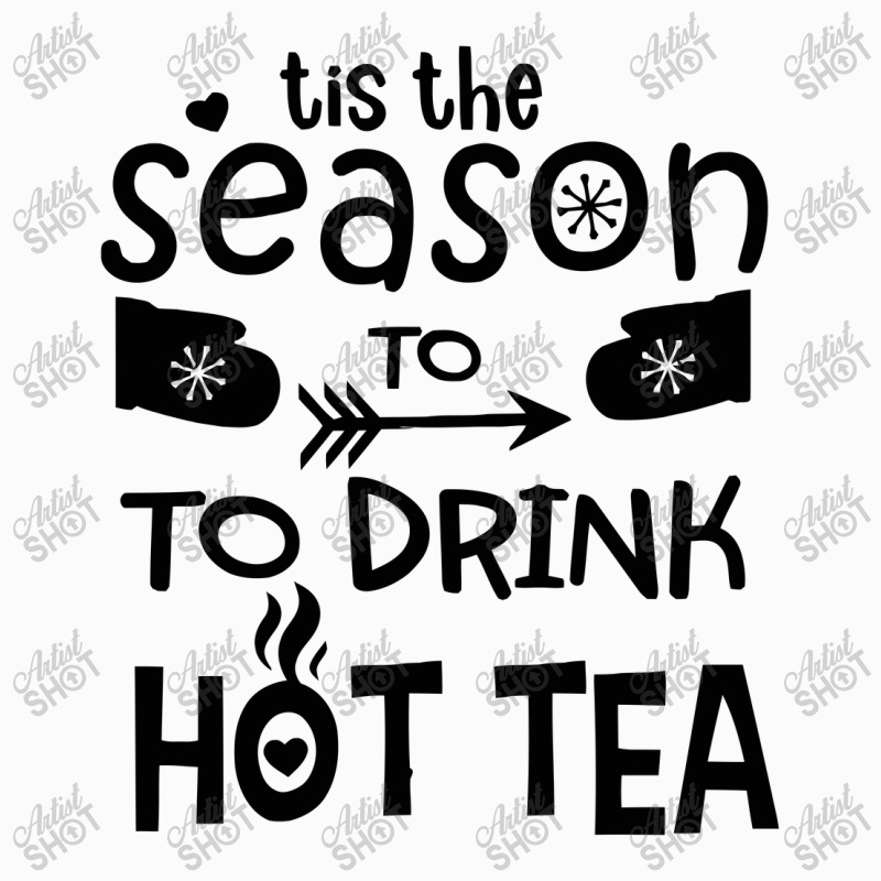 It's The Season To Drink Hot Tea Raglan Crop Top by marceliana | Artistshot