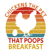 Chicken Chick The Pet That Poops Breakfast Chicken Lovers 239 Rooster Raglan Crop Top | Artistshot