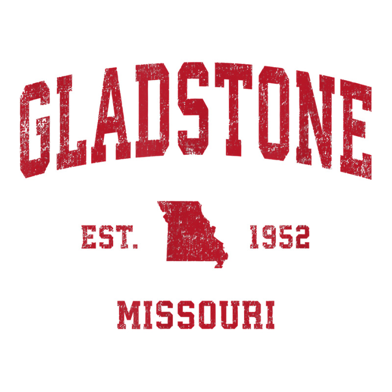 Gladstone Missouri Mo Vintage Sports Design Red Print T Shirt Raglan Crop Top by TappanSajan | Artistshot