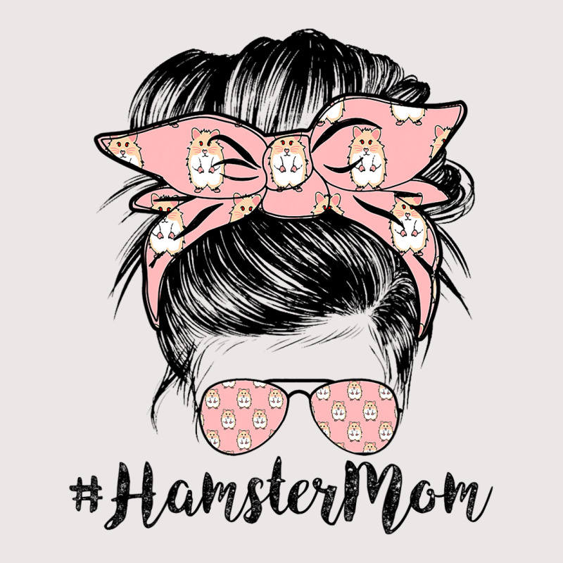 Hamster Mom Life Messy Bun Hair Mothers Day Hamste Pocket T-shirt | Artistshot