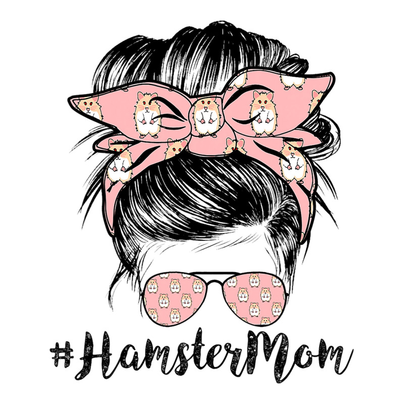 Hamster Mom Life Messy Bun Hair Mothers Day Hamste 3/4 Sleeve Shirt | Artistshot