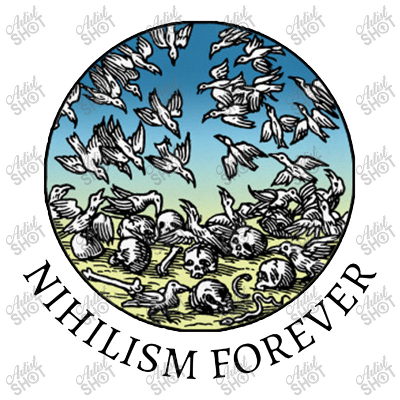 Nihilism Forever,v Intage Medieval Humor Illustration Design Raglan Crop Top by qulonuhun | Artistshot