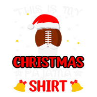 Football This Is My Christmas Pajama Funny Santa Football 412 Raglan Crop Top | Artistshot