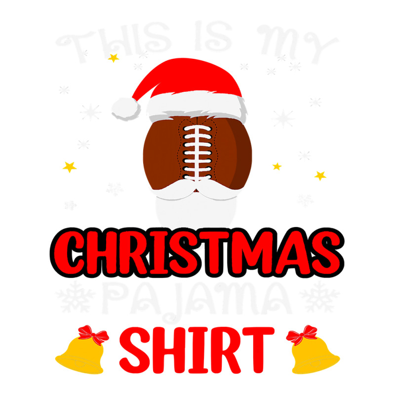 Football This Is My Christmas Pajama Funny Santa Football 412 Raglan Crop Top by circularflap | Artistshot