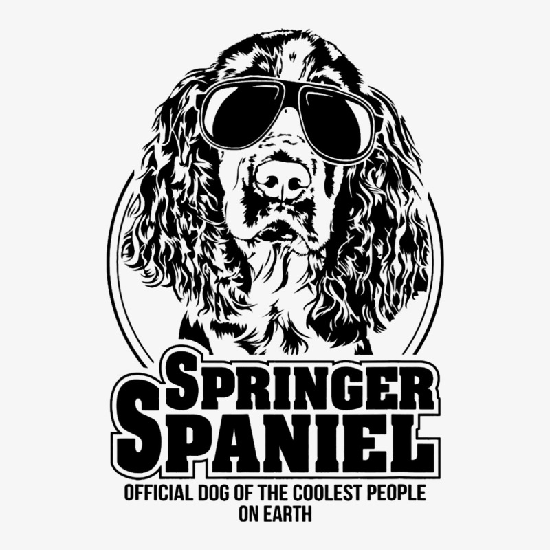 Funny Springer Spaniel Coolest People Dog Saying D Ladies Fitted T-Shirt by ARTHURDINES | Artistshot