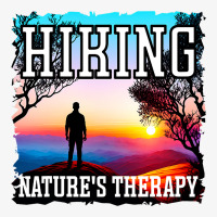 Hiking Natures Therapy Sunset Hiking Ladies Fitted T-shirt | Artistshot