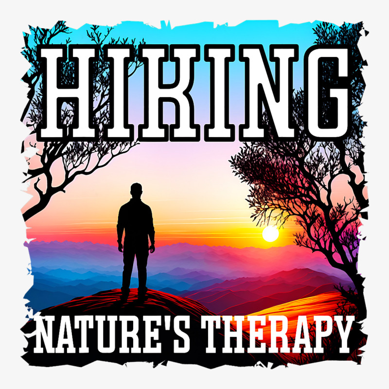 Hiking Natures Therapy Sunset Hiking Ladies Fitted T-Shirt by MenachemArteaga | Artistshot