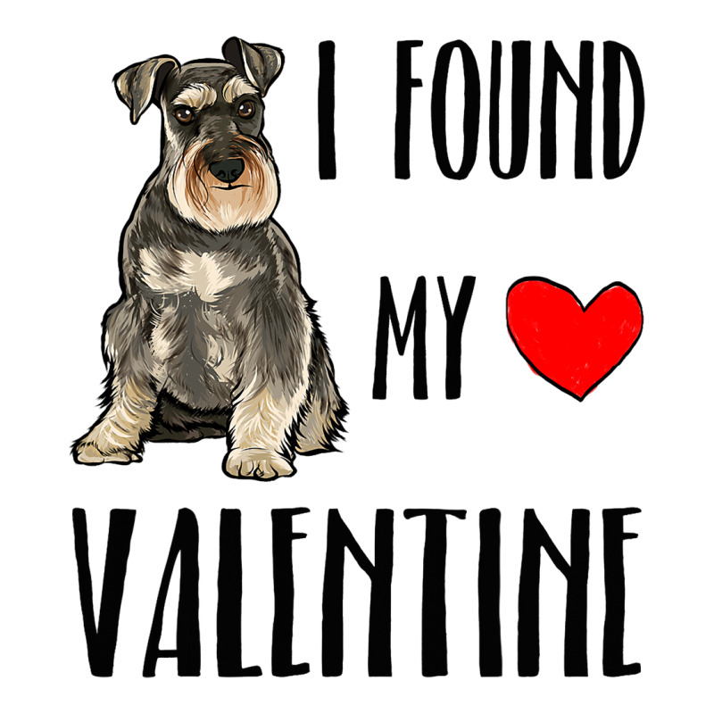 I Found My Valentine Day Miniature Schnauzer Dog L Raglan Crop Top by CONSTANCECULCLAGER | Artistshot