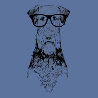 Hipster Airedale Terrier In Nerd Glasses Dog Lightweight Hoodie | Artistshot