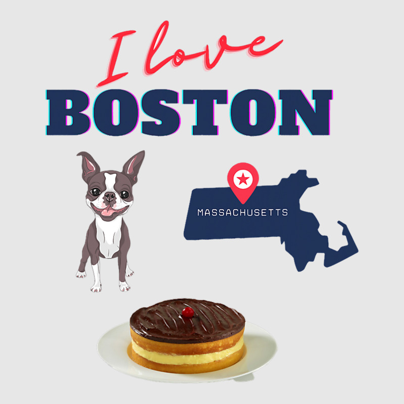 I Love Boston Massachusetts Terrier Creme Pie Funn Unisex Jogger by KYERRAREED | Artistshot