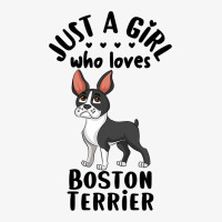 Funny Dog Lover Gift Just A Girl Who Loves Boston  Ladies Fitted T-shirt | Artistshot