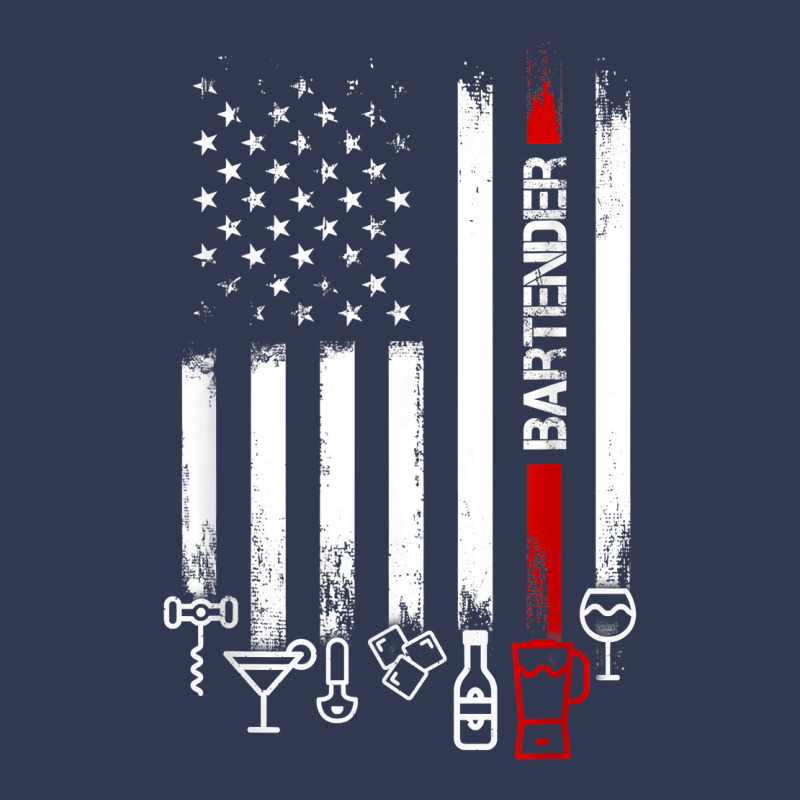 American Flag With Bartender Tshirt For Women Men Father Basic T-shirt | Artistshot