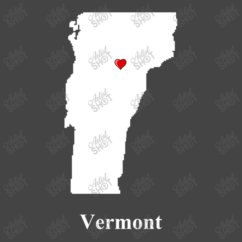 Vermont Love Map Basic T-shirt | Artistshot