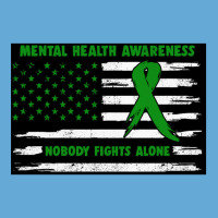 Mental Health Awareness American Flag Nobody Fights Alon Basic T-shirt | Artistshot