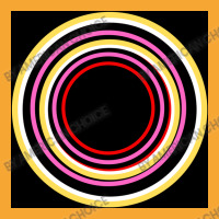 Colourful Circles On Black Colour Background Basic T-shirt | Artistshot