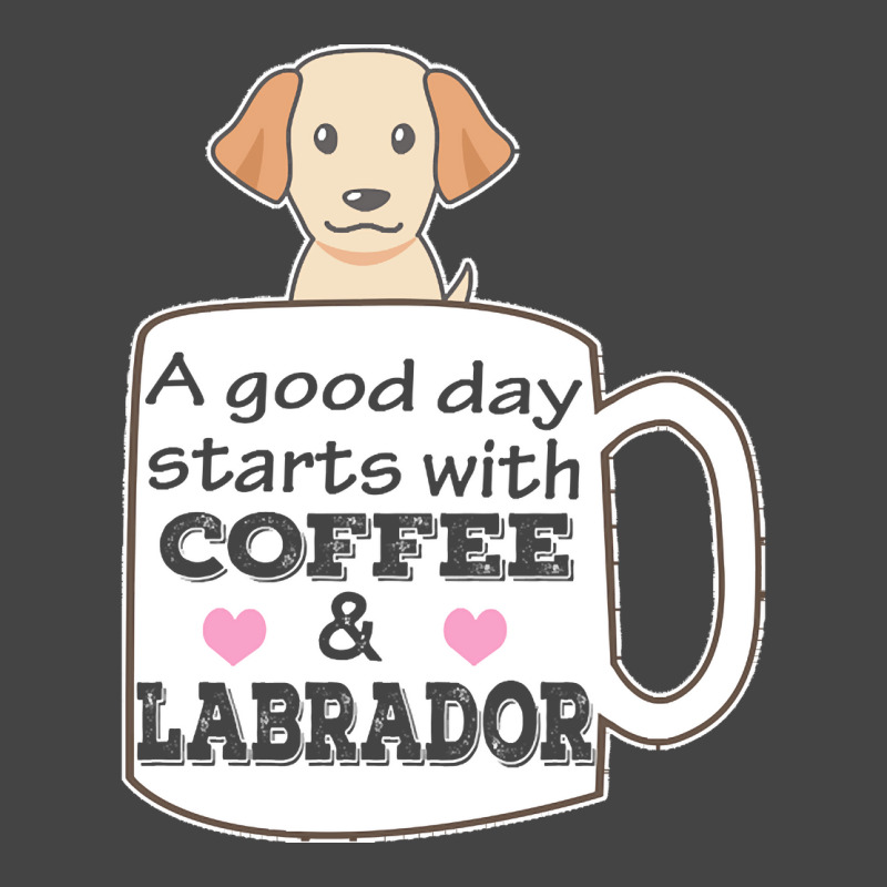 Labrador T Shirta Good Day Starts With Coffee And Labrador, Cute Labra Basic T-shirt | Artistshot