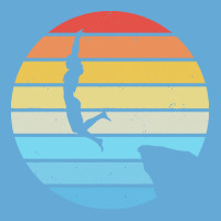 Scuba Diving T  Shirt Cliff Diving Silhouette On A Distressed Retro Su Basic T-shirt | Artistshot