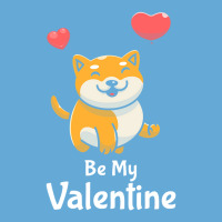 Shiba Inu Lovers T  Shirt Cute Shiba Inu Dog With Red Heart Be My Vale Basic T-shirt | Artistshot