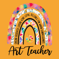 Art Teacher Rainbow Caring Dedicated Loving Vintage T Shirt Basic T-shirt | Artistshot