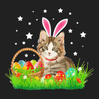 Easter Day T  Shirt Cute Cat Pet Hunting Egg Tree Bunny Easter Day T Basic T-shirt | Artistshot