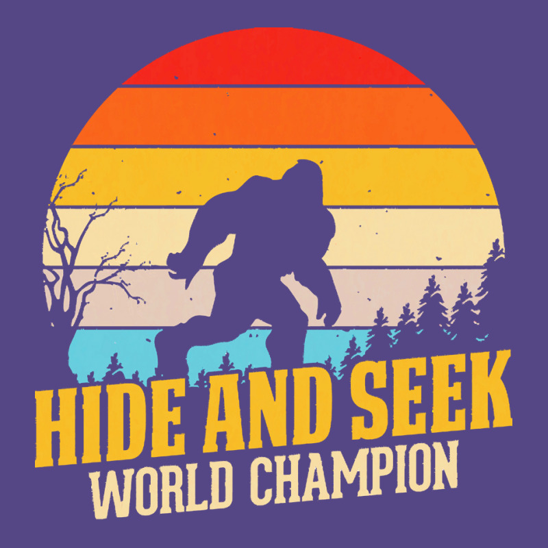 Bigfoot T  Shirt Retro Bigfoot Hide & Seek World Champion 3 Basic T-shirt by koelpinpatrick639 | Artistshot