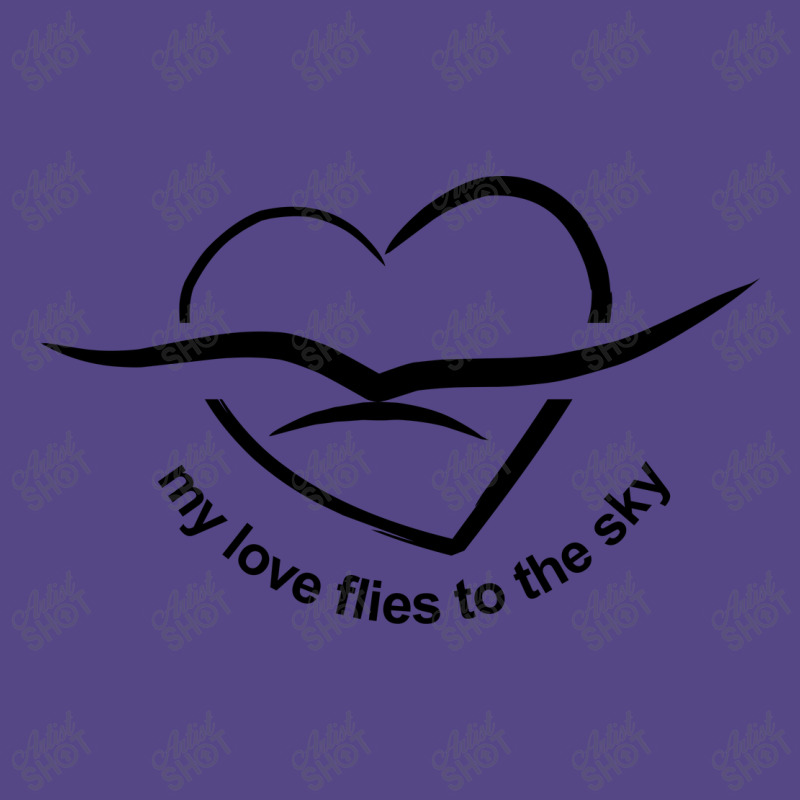 My Love Flies To The Sky Basic T-shirt by WawanRidwan | Artistshot