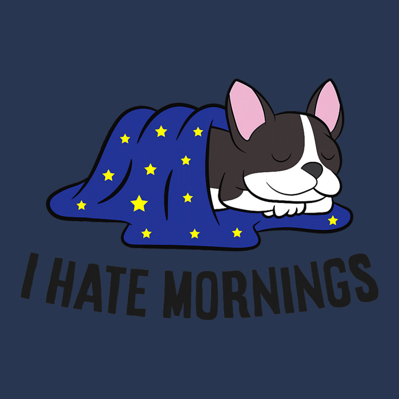 I Hate Mornings Sleeping Boston Terrier Dog Ladies Denim Jacket by SamiaJarar | Artistshot