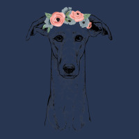 Greyhound With Floral Headband Dog Mom Men Denim Jacket | Artistshot