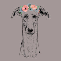 Greyhound With Floral Headband Dog Mom Vintage Short | Artistshot