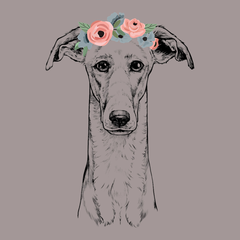 Greyhound With Floral Headband Dog Mom Vintage Short by KamariSalisbur | Artistshot