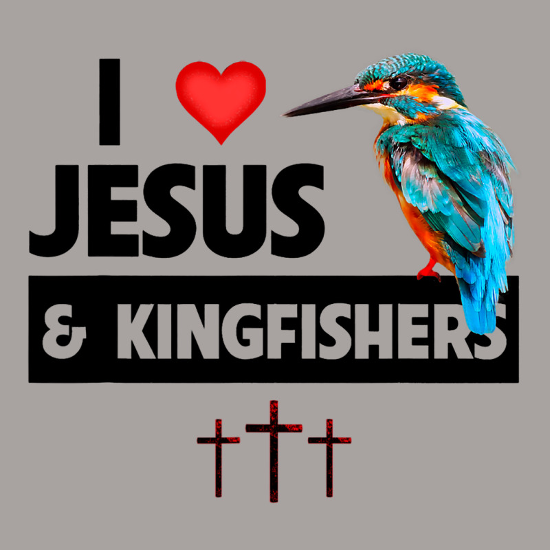 I Love Jesus And Kingfishers Bird Watching Christi Racerback Tank by KamariSalisbur | Artistshot