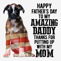 Happy Fathers Day To My Amazing Daddy Boxer Dog Adjustable Cap | Artistshot