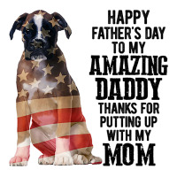 Happy Fathers Day To My Amazing Daddy Boxer Dog V-neck Tee | Artistshot