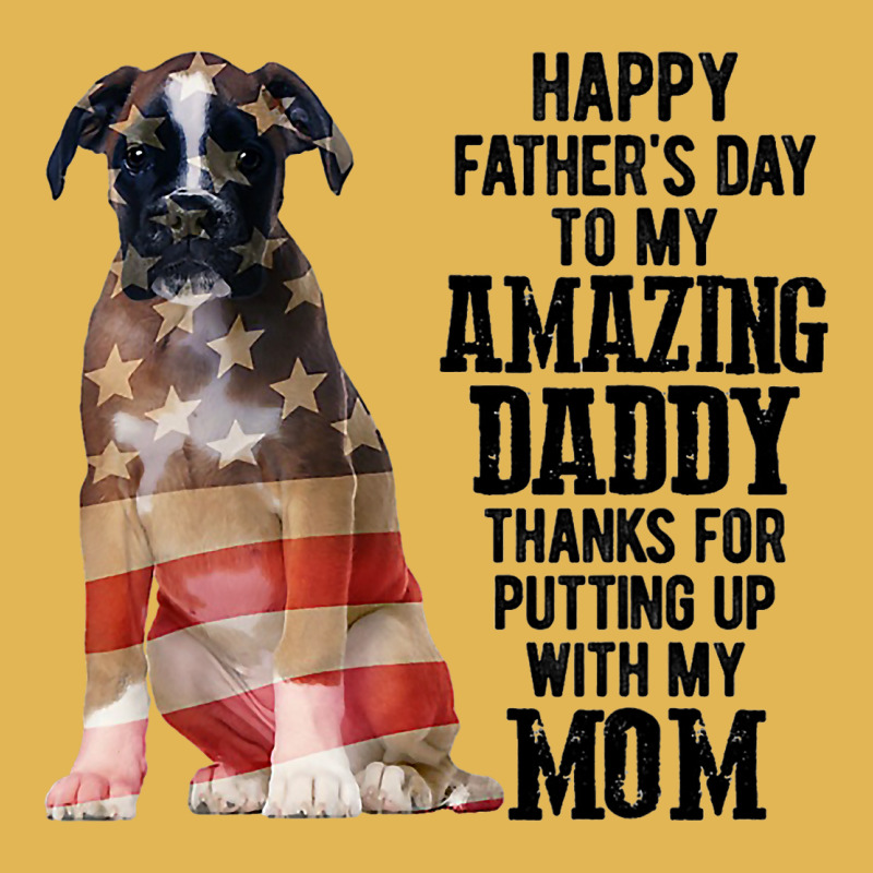 Happy Fathers Day To My Amazing Daddy Boxer Dog Vintage Hoodie And Short Set | Artistshot