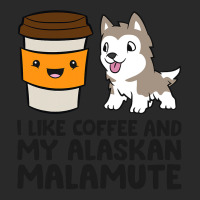 I Like Coffee And My Alaskan Malamute Printed Hat | Artistshot