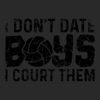 I Dont Date Boys I Court Them Funny Volleyball Printed Hat | Artistshot